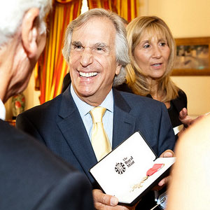The Celebrity Diaries: Henry Winkler Receives Royal Title From Queen  Elizabeth II